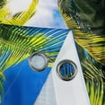 thumbnail image 3 of Beach Scene Curtains W52 x L84 Inch Grommet Tropical Coastal Hawaiian Palm Trees Summer Ocean Pattern Waterproof Fabric Window Drapes for Bedroom Living Room Outdoor Pergola Gazebo 2 Panels, 3 of 5