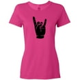 thumbnail image 3 of Inktastic Rocker Horns Women's T-Shirt, 3 of 5