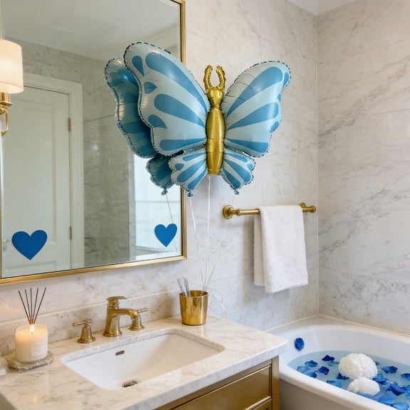 Todaioua Butterfly Balloons - Large Butterflies Foil Mylar Balloons for Birthdays, Garden, Spring Decorations, Butterfly-Themed Events, Baby Shower, and Wedding Party Supplies