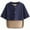01 Navy, variant on Winter Outfits for Women 2025 Round Neck Knitted Shawl Cardigan Sweater Half Sleeve Button Cropped Cape Sweater Coat