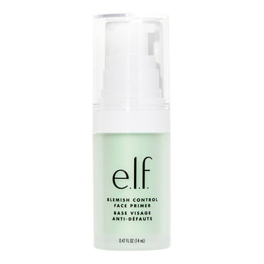 E.L.F. Blemish Control Face Primer, Soothing & Hydrating Makeup Primer For Fighting Blemishes, Grips Makeup To Last, Vegan & Cruelty-Free, Small