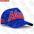thumbnail image 3 of Sombrero personalizado con nombre Hti Unisex, gorra de béisbol con estampado de la bandera de la República Francesa de Haiti, país, Ht, 3 of 4