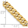 thumbnail image 6 of 14K Yellow Gold 6mm Semi-Solid Miami Cuban Chain (22 X 6) Made In South Africa bc154-22, 6 of 6