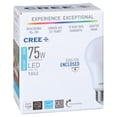 thumbnail image 6 of Cree Lighting A19 75W Equivalent LED Bulb, 1100 lumens, Dimmable, Daylight 5000K, 25,000 hour rated life, 90+ CRI, Good for Enclosed | 1-Pack, 6 of 8
