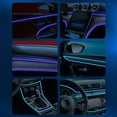 thumbnail image 3 of Hxlazmoo Remote Control 7-Color USB-Powered Car LED Strip Lights with Music Sync, Two-Line Design & Easy Installation for Interior Ambiance, 3 of 9