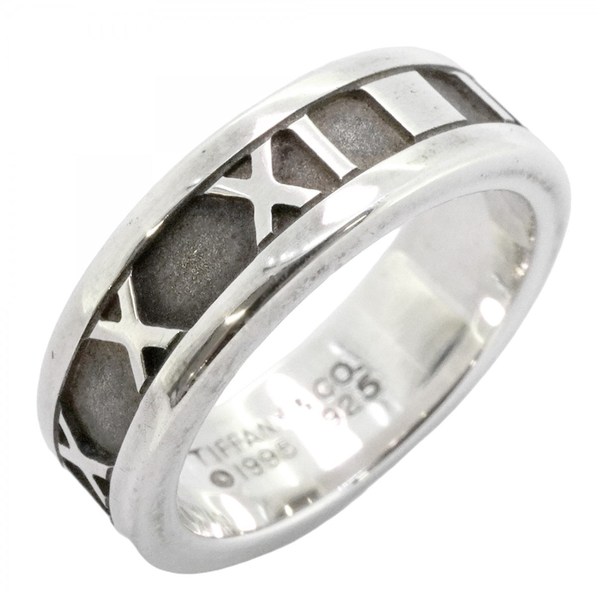 Tiffany Atlas Ring Silver 925 12号 Tiffany & Co Ring 2003 Atlas Collection Curved Wide Band