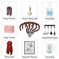 thumbnail image 4 of 20pcs Cup Hooks 2 Inch Vinyl Coated Screw-in Ceiling Wall Mount Hooks Perfect for Indoor Outdoor Hanger Brown, 4 of 7