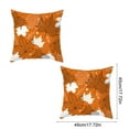 thumbnail image 4 of Xuniizn Fall Pillow Covers 18x18" with Zipper for Hair and Skin Care, 2Pcs Feels Soft and Cool Like a Silk Pillowcase, Thanksgiving Sofa Pillow Cases, Standard Size, Fall Decorations for Home, 4 of 7