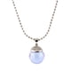 thumbnail image 2 of Collar de cadena de plata con colgante de botella de aceite esencial de cristal de bola redonda de cristal Púrpura ligera Jinwen Collar con colgante de botella, 2 of 8