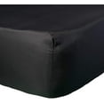 thumbnail image 2 of Fitted Sheet 800 Thread Count 100% Egyptian Cotton 1-Piece Twin-XL Size (39" x 80") Inch, 100% Long Staple Cotton Fitted Sheets, Bed Fitted Sheet fit Upto 18" Deep Pocket - Black Solid, 2 of 5