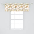 thumbnail image 2 of Ambesonne Hedgehog Valance Pack of 2, Prickly Colorful Creatures, 54"X18", Champagne and Multicolor, 2 of 4