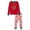 style 2, variant on NIPAXO Kids Christmas Pajamas Set Long Sleeve Embroidered Reindeer & "Merry Christmas" Graphic Holiday Sleepwear with Fair Isle Stripe Pants for Boys and Girls