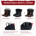 thumbnail image 3 of EUXTERPA Kids Light Up Dinosaur Rain Boots Winter Snow Warm Lined Boots for Boys Toddler Size 10, 3 of 7
