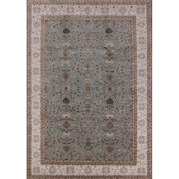 Ahgly Company Machine Washable Indoor Rectangle Industrial Modern Rosy Brown Pink Area Rugs, 8' x 12'