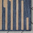 thumbnail image 5 of Well Woven Alder Blue Indoor/Outdoor Stripes Circles Geometric Area Rug (5'3" x 7'3"), 5 of 7