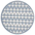 thumbnail image 1 of LR Home WHIMS81269WLB48RD Whimsical Classic Chevron Round Indoor Area Rug - 4 ft. 8 in., 1 of 1