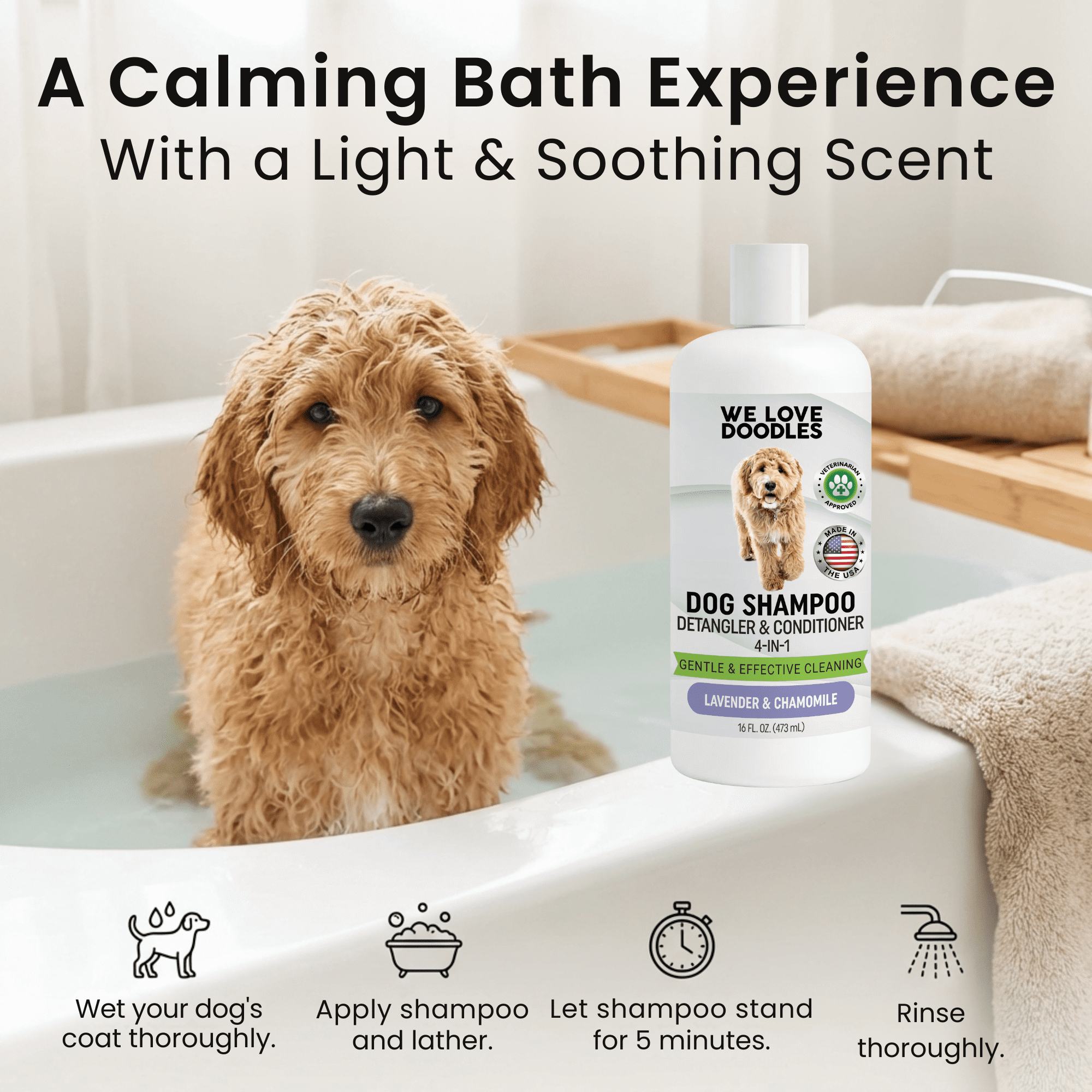 We Love Doodles Dog Shampoo, Conditioner, Detangler and