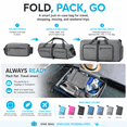 thumbnail image 6 of Large Foldable Travel Duffel Bag 65L/85L/115L, Water-Resistant Weekender Bag, 6 of 6