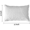thumbnail image 3 of White Paisley Quilted Pillow Shams Cotton Standard Size Pillow Cases Set Of, 3 of 3