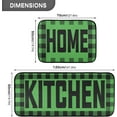 thumbnail image 2 of Buffalo Plaid Checked Black Red Kitchen Mat Set of 2 Anti-Fatigue Kitchen Rug Set Washable Non Slip Cushioned Foam Kitchen Runner Rugs and Mats Comfort Standing Mat for Floor Laundry Home Decor, 2 of 6