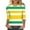 Womens Mardi Gras Shirt-A79 Multicolor, variant on Mifsaly Mardi Gras Shirt for Women Color Block Print Crewneck 3/4 Sleeve Blouse Lightweight Dressy Casual T-Shirts Baggy Festival Carnival Pullover Tops Spring Summer Funny Party Basic Outfits L
