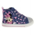 thumbnail image 5 of Disney Girl Minnie Mouse Denim High Top Casual Sneakers with Lace Details, 5 of 7
