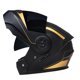 thumbnail image 2 of Casco de motocicleta Zulema con visera negro dorado XL, 2 of 8