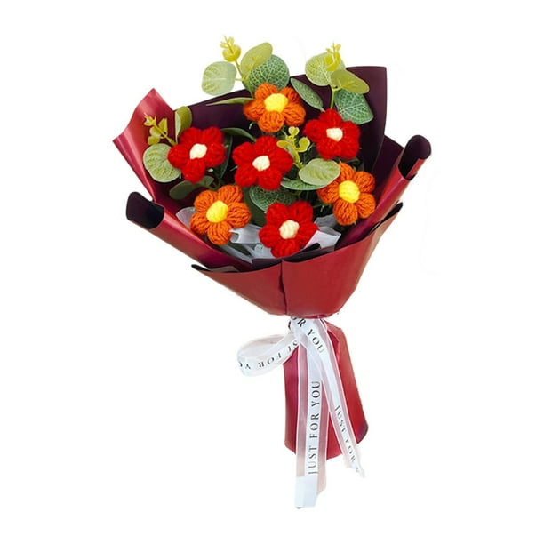 Regalo Artesanal De Ramo De Flores De Ganchillo Para Novia Para De Vacaciones