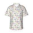 thumbnail image 2 of Picia Summer Floral Gentle Cotton Regular Fit Short Sleeve Casual Hawaiian Shirt for Men-X-Large, 2 of 9