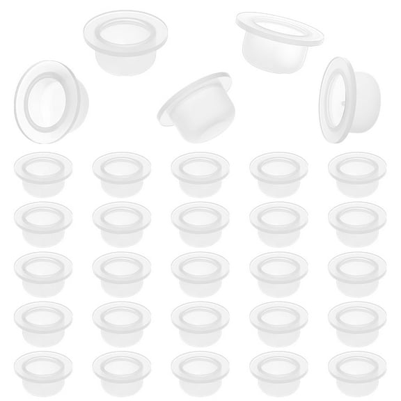 200Pcs PE Plastic Inner Plug Bottle Caps 0.35Inch Inner Diameter Clear Plastic Bottle Stoppers