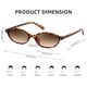 thumbnail image 5 of Gafas de Sol FEISEDY Retro Ovaladas con Ojo de Gato para Mujer B0257, 5 of 9