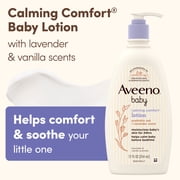 (2 pack) Aveeno Baby Calming Comfort Moisturizing Bedtime Lotion, 12 fl. oz