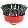 thumbnail image 2 of Forney Cup Brush - Knotted Wire 2-3/4" x .012" wire with M10 x 1.25 Arbor, 2 of 4