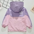 thumbnail image 7 of THDHVS Zip Up Hoodie,Toddler Hoodie,Girls Long Sleeve Rain Jacket Lightweight Waterproof Hooded Fleece Lined Raincoat Windbreakers for Kids Purple 11-13 Years, 7 of 7