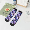 thumbnail image 7 of Pofeuu cool flower Skull Print 30cm Socks, Adult Running Hiking Socks for Youth and Adult, 7 of 7
