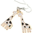 thumbnail image 6 of 1 Pair Giraffe Earrings Animal Earrings Giraffe Dangle Aesthetic Earrings Animal Jewelry, 6 of 6