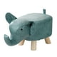 thumbnail image 2 of Taburete otomano, reposapiés de animales, lindo almacenamiento portátil de dibujos animados, taburete de madera para , taburete de té de sofá azul Soledad Escabel, 2 of 10