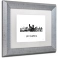 thumbnail image 2 of Trademark Fine Art 'Lexington Kentucky Skyline WB-BW' Canvas Art by Marlene Watson, White Matte, Silver Frame, 2 of 4