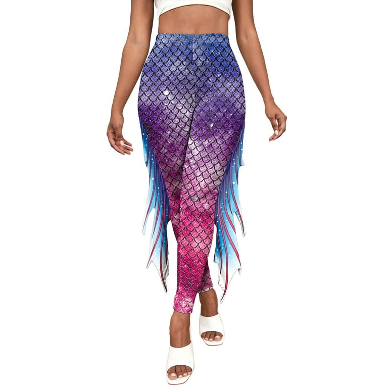 Mermaid leggings cheap walmart