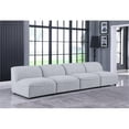 thumbnail image 3 of Meridian Furniture Miramar Gris Durable en Lin Texturé Canapé Modulaire, 3 of 13