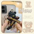 thumbnail image 4 of JNG-Phone Case For MOTO G 5G 2024, Cartoon Waterproof soft case Simplicity protective case Bear bracelet Dirt-resistant Anti-knock silicone cute Black pearl pendant Skin-friendly feel, 4 of 9