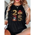 thumbnail image 1 of Camisetas con gráficos clásico para mujeres y adolescentes y niñas, playera de verano con estampado estéticoCreative Christmas Elements 2025 Pattern Print Women's Fashion Trendy Round Neck Short Sle, 1 of 6