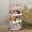 01-PinkA 13.8x8.7x38.2in, variant on SHENGXINY Rolling Cart With Wheels, 4 Tier Cart & Rack,Storage Trolley with Armrests, Bathroom Toiletries Organizer for Kitchen Restroom Red 13.8x8.7x38.2in