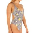 thumbnail image 2 of Hurley Womens Juniors Animal Print Back Tie One-Piece Swimsuit, 2 of 3