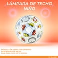 thumbnail image 3 of Lampara De Techo Infantil, Luz Ideal, Plafón Niño, P/cristal, 3 of 6