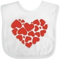thumbnail image 3 of Inktastic Love, Romance, Hearts, Valentine - Red Girls Baby Bib, 3 of 4