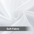 thumbnail image 5 of NEWEEN Basic Rod Pocket Sheer Voile Window Curtain Panels White 3 Pair 6 Panels 52 Width 84 Inch Long for Kitchen Bedroom Children Living Room Yard, 5 of 10