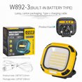thumbnail image 3 of Luz De Trabajo Lámpara colgante de tienda de luz de trabajo magnética regulable con luz de camping USB con gancho (F) Wdftyju Para estrenar, 3 of 3
