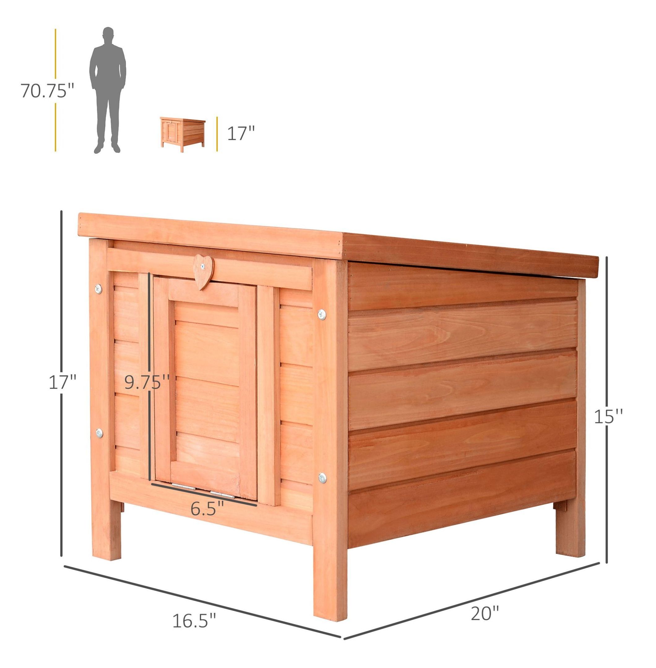 Rabbit House Small Wooden Hutch Cage Openable Waterproof Roof Bunny Guinea Pig Indoor Outdoor Natural