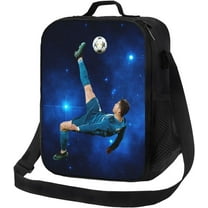#7 Ronaldo Meal Bag Insulated Lunch Bag Waterproof Reusable Lunch Box Ice Packs For Adult,Black 5